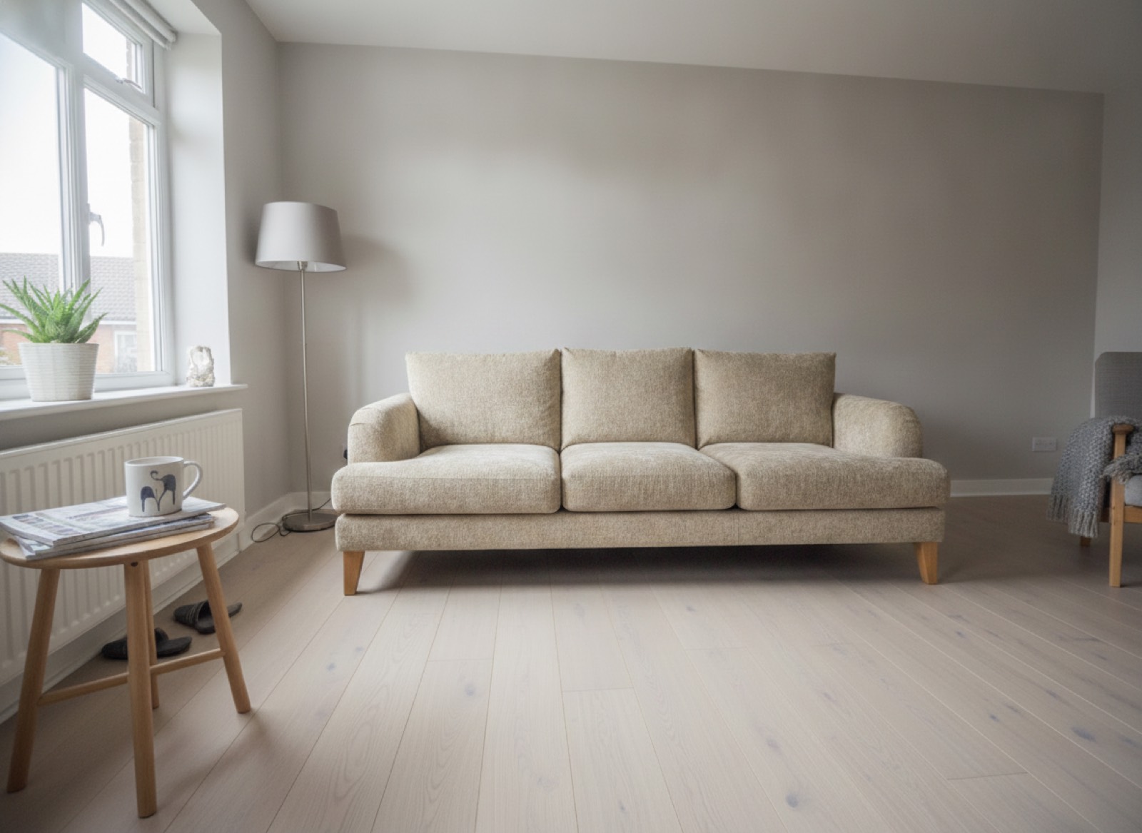Furniture & Joinery: the same room before and after the render, after