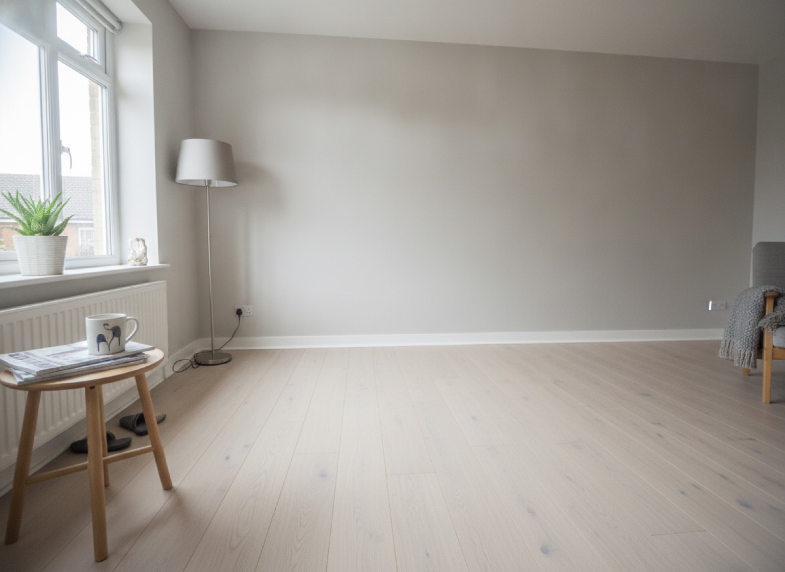 Furniture & Joinery: the same room before and after the render, before